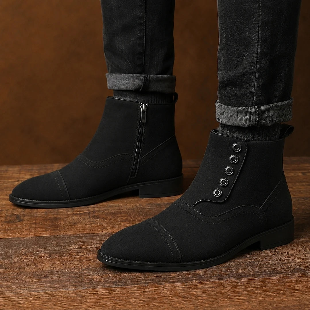 Classic Button Ankle Boots