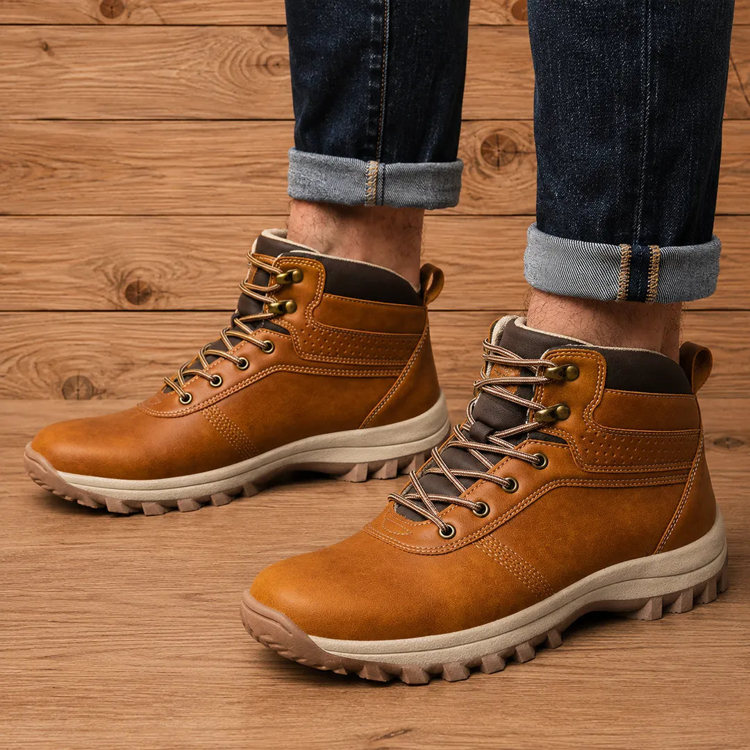 Rugged Casual Ankle Boots