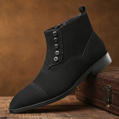 Classic Button Ankle Boots