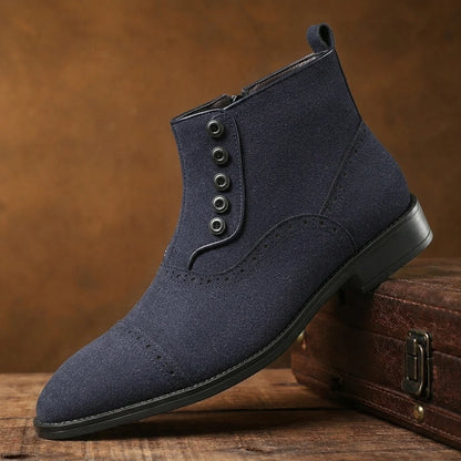 Classic Button Ankle Boots