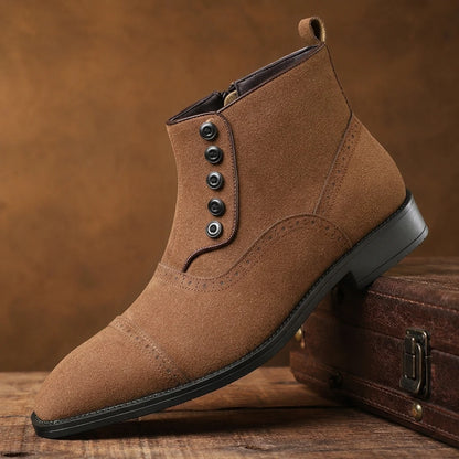 Classic Button Ankle Boots