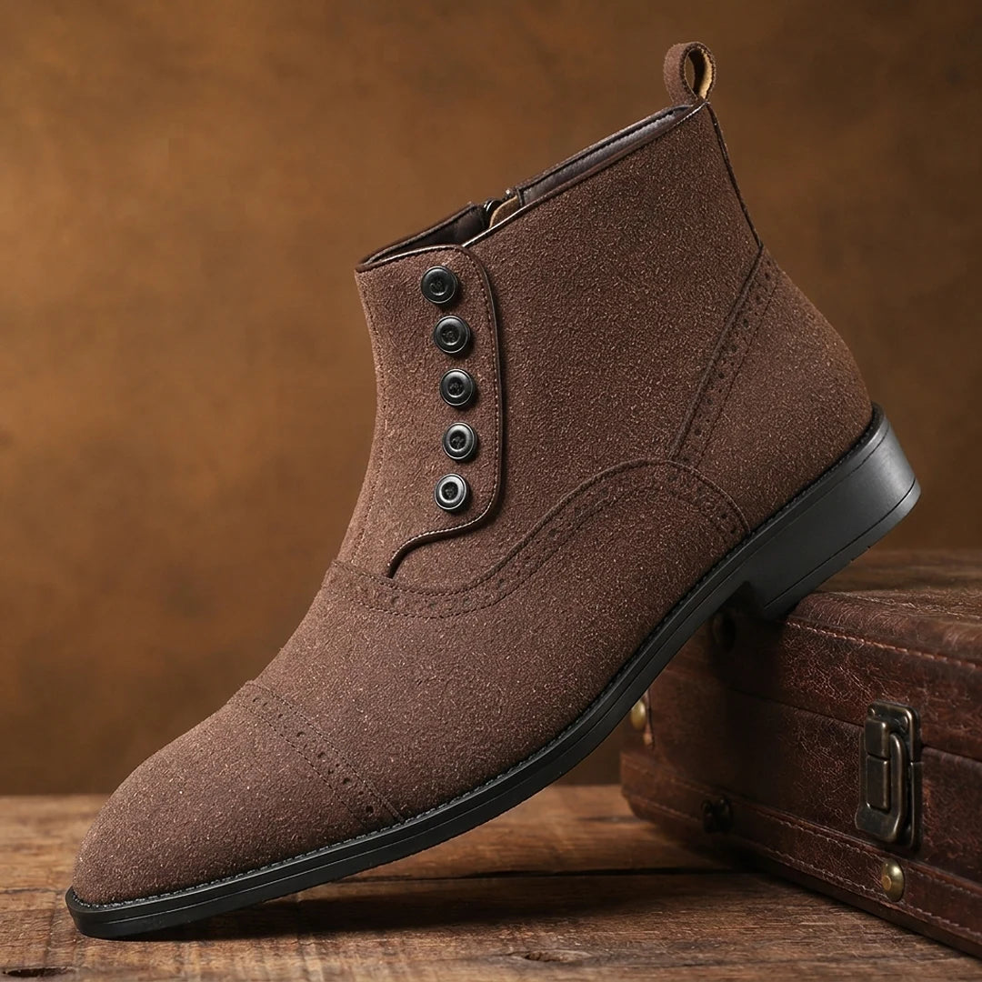 Classic Button Ankle Boots