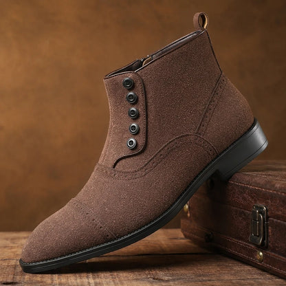 Classic Button Ankle Boots