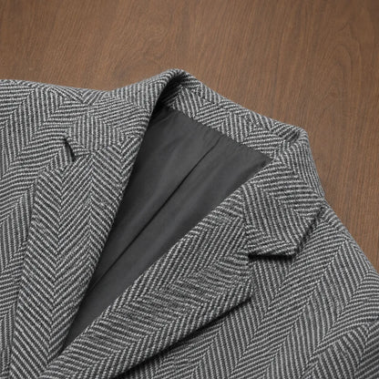 Classic Herringbone Blazer