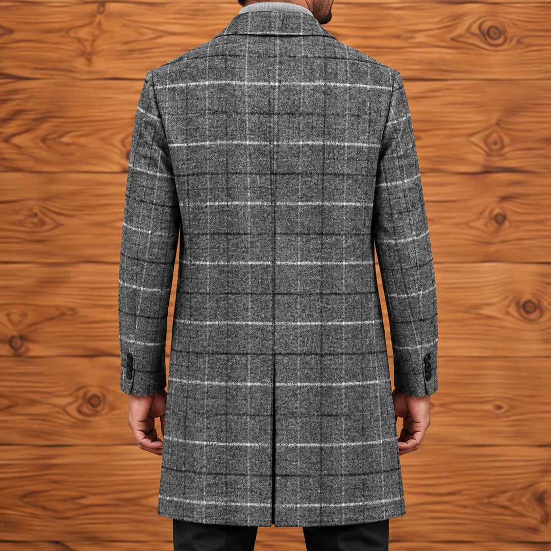 Classic Plaid Overcoat