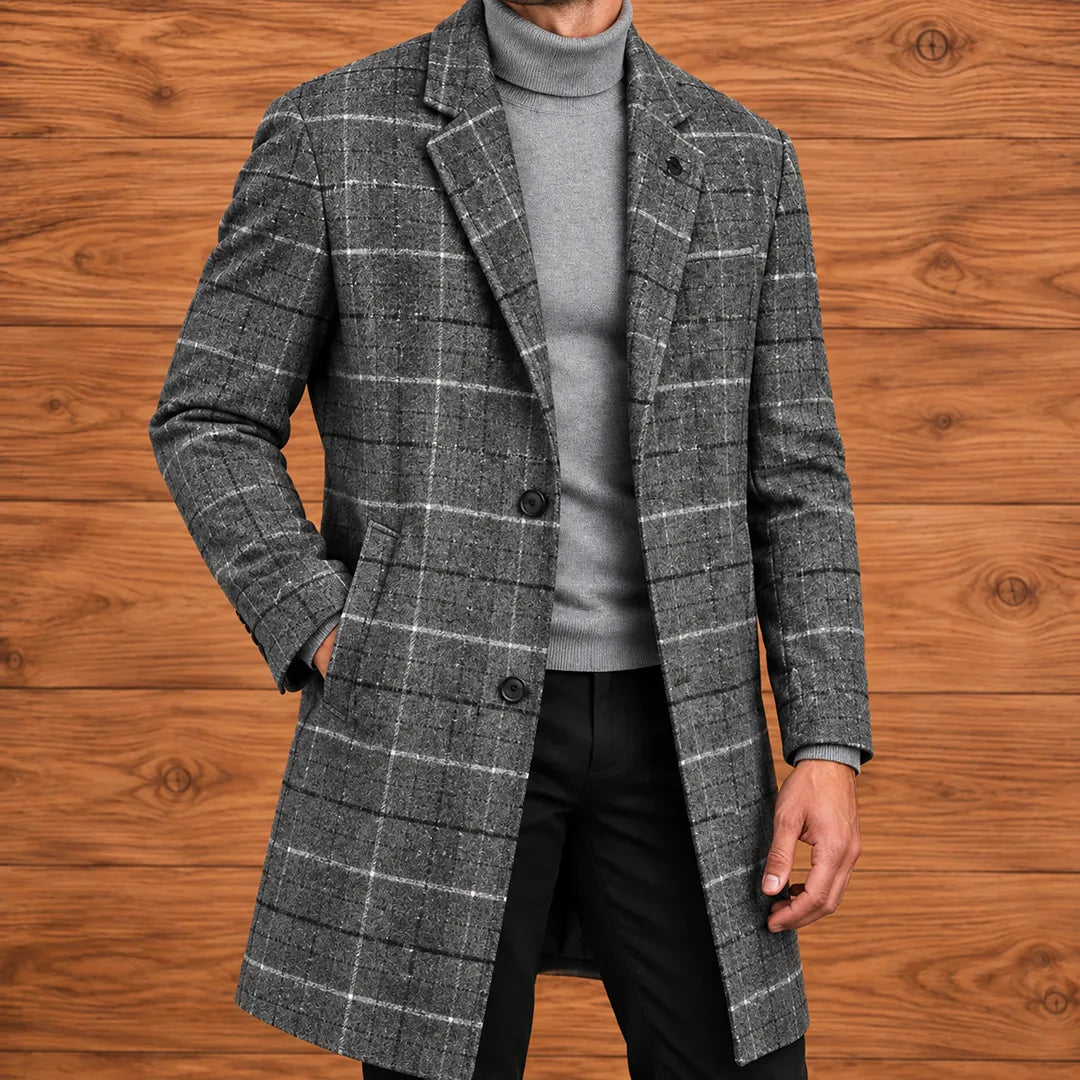 Classic Plaid Overcoat