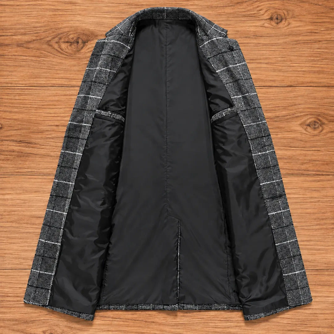 Classic Plaid Overcoat