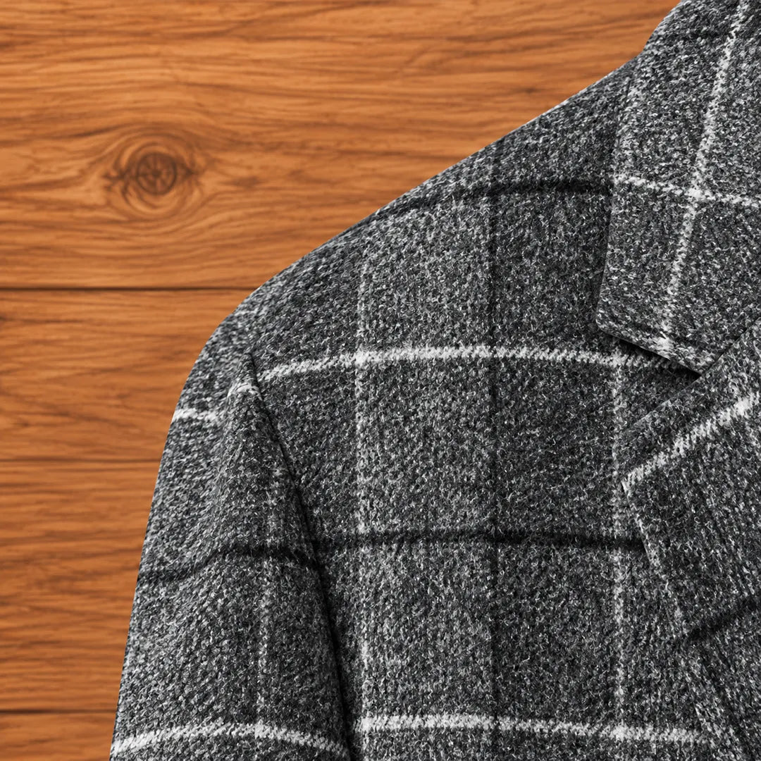 Classic Plaid Overcoat