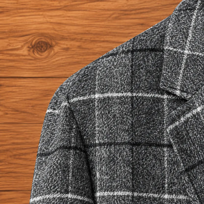 Classic Plaid Overcoat