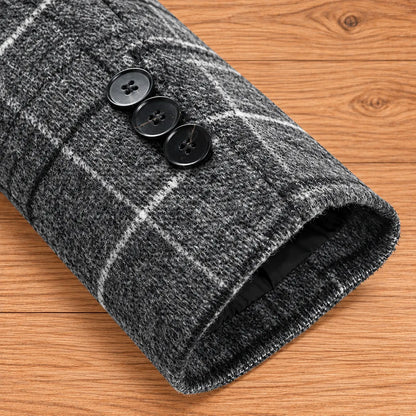 Classic Plaid Overcoat