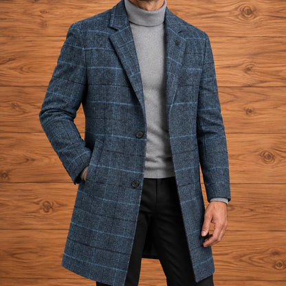 Classic Plaid Overcoat