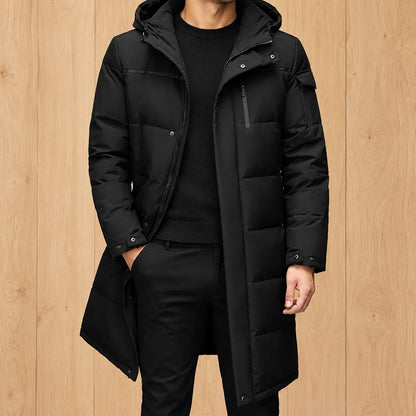 Long Hooded Puffer Coat
