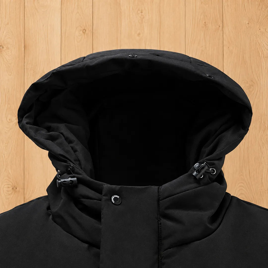 Long Hooded Puffer Coat
