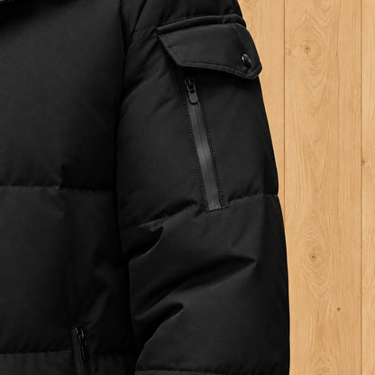 Long Hooded Puffer Coat