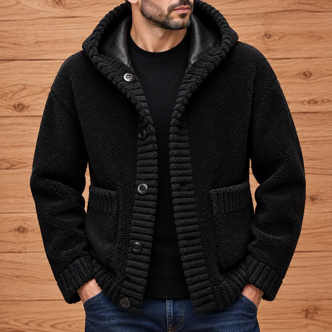 Reversible Hooded Cardigan