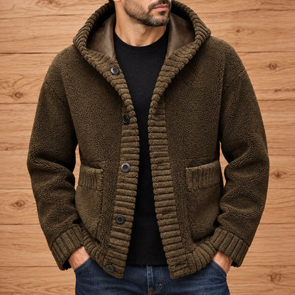 Reversible Hooded Cardigan