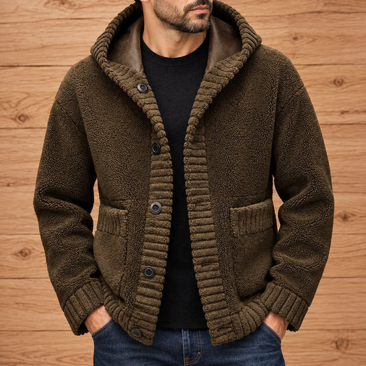 Reversible Hooded Cardigan