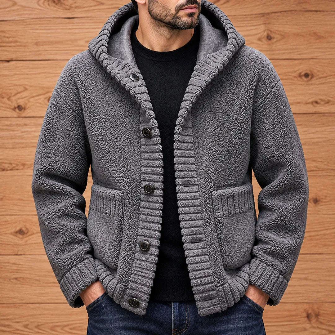 Reversible Hooded Cardigan