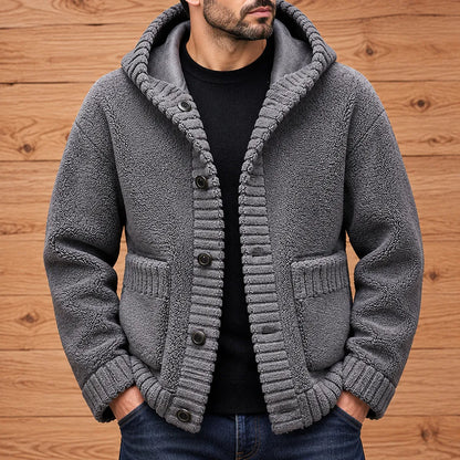 Reversible Hooded Cardigan