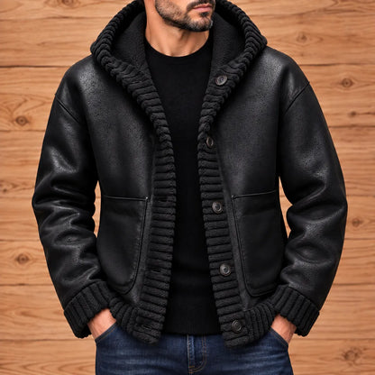 Reversible Hooded Cardigan