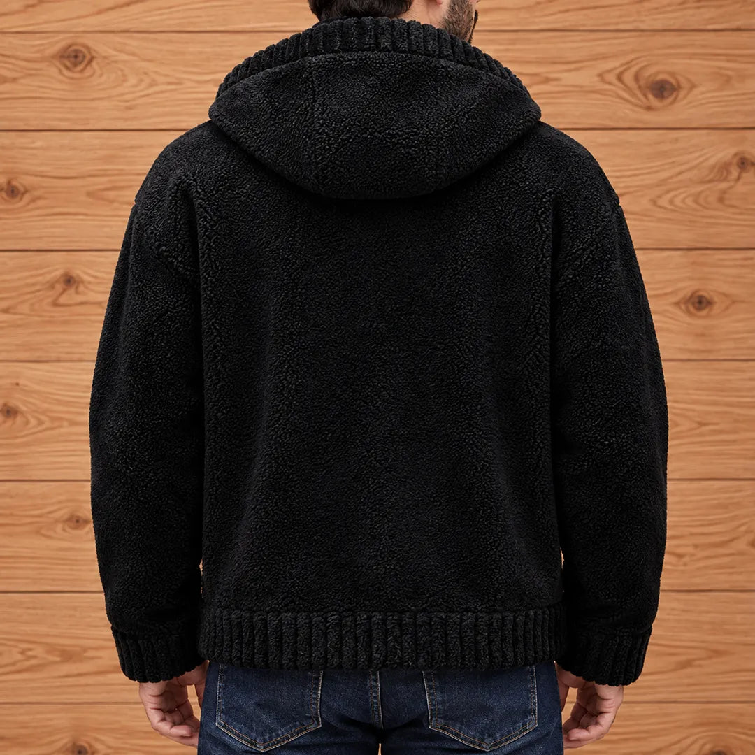 Reversible Hooded Cardigan